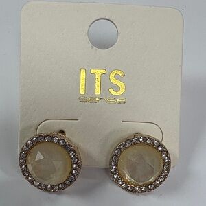 Rhinestone stud earrings